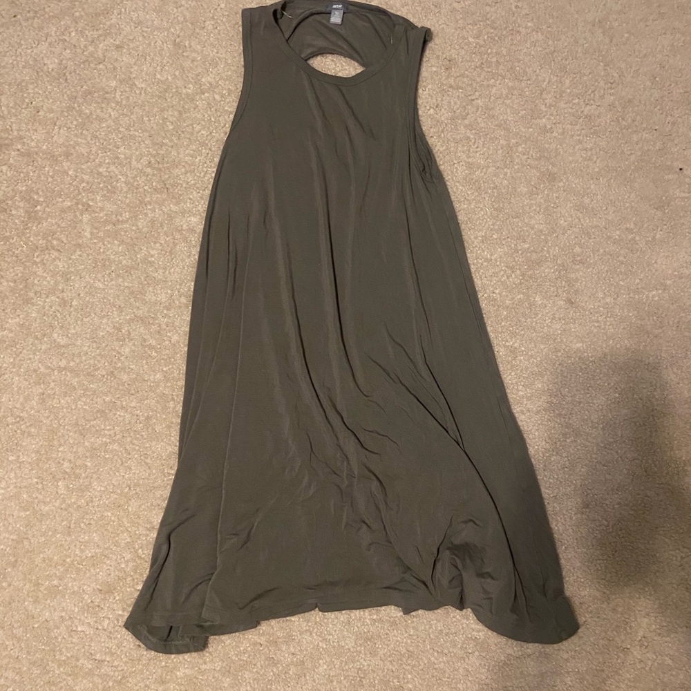 green shirt dress from aerie